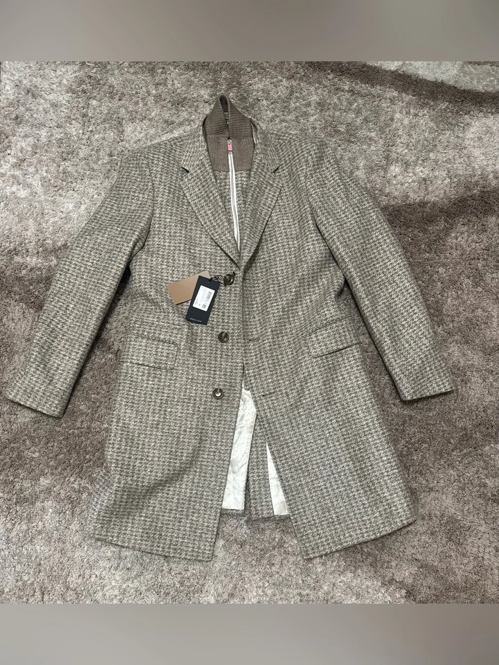 BOSS SLIM-FIT COAT WITH DETACHABLE INNER Slim fit